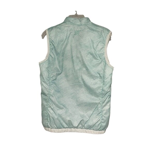 FootJoy Insulated Golf Vest Womens M White Aquamarine Full Zip Reversible Jacket - Picture 3 of 16